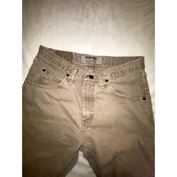 Wrangler Authentic Acid Wash Khaki Straight Leg Jean - Picture 4 of 7